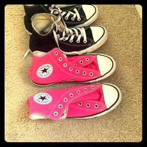Black high top Converse